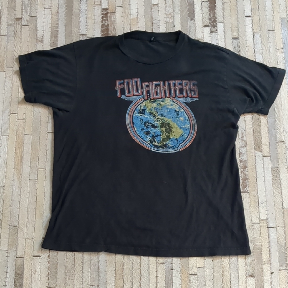 Foo Fighters Black Concert Short Sleeve‎ T-Shirt Size L